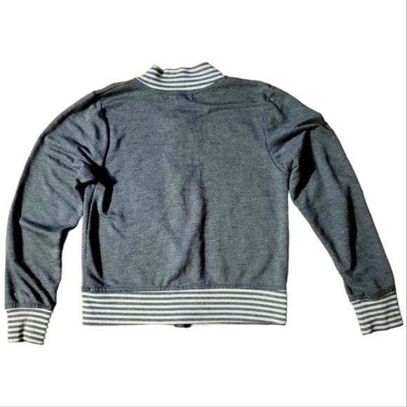 HP 😊 Btween Girl's L 10/12 Zip Up Sweatshirt Top Yummy Hamburger Pizza - Picture 2 of 4